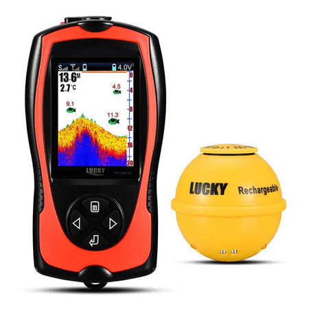 LUCKY Rechargeable Fish Finder FF1108-1CWLA/CT | Wireless Sonar Sensor | 45M Depth FF1108 1CWLA