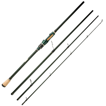 CEMREO Carbon Spinning Casting Fishing Rod - Portable Travel Rods 1.8m/2.1m/2.4m Spinning / 1.8m