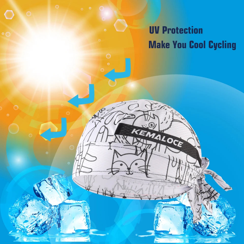 KAMALOCE UV Protection Cycling Cap &ndash; Breathable Quick Dry