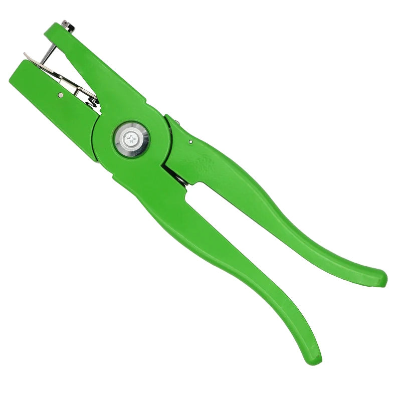 Ear Tag Clamp And Cutter Pliers &ndash; Efficient Tagging Green ear tag clamp