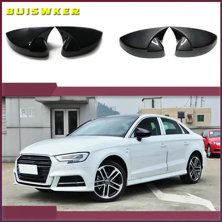 Audi A3 S3 8V RS3 Mirror Cover Set Carbon Fiber Pattern