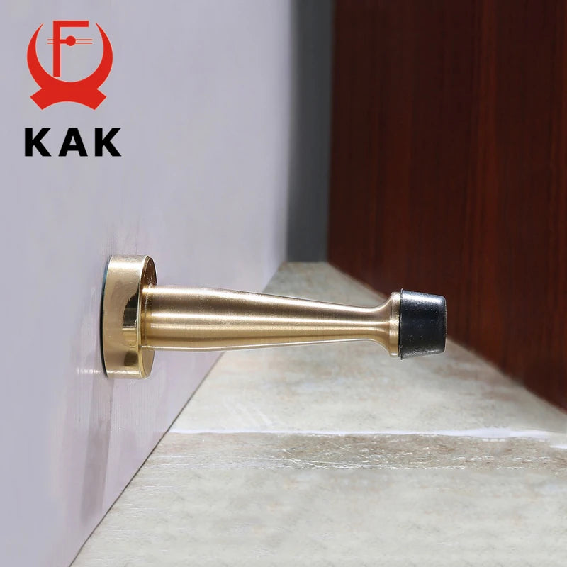 Messinginė durų sulaikymo priemonė sunkiam naudojimui grindų sienos tvirtinimui