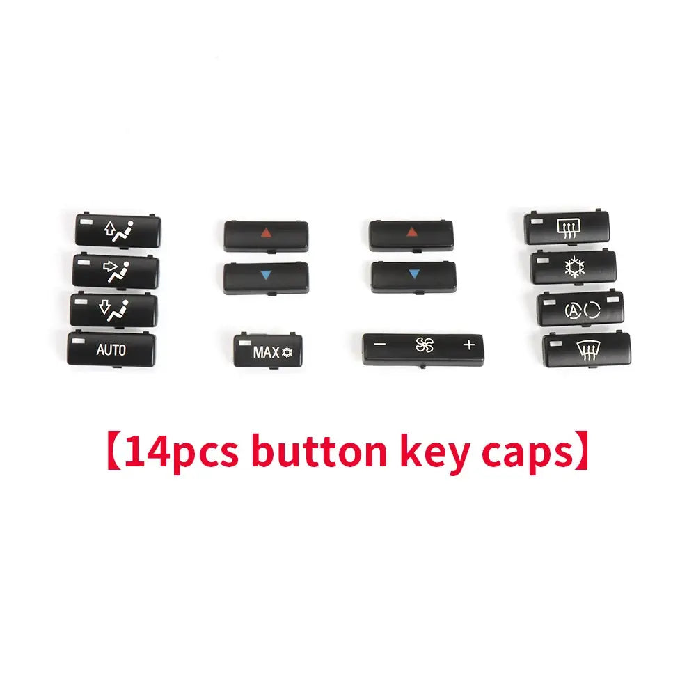 14pcs/set Car Climate Control Air Conditioning Switch Button Covers for BMW X5 E53 E39 1996-2002 64116915812 64116924315 by InterCyprus Trading Ltd