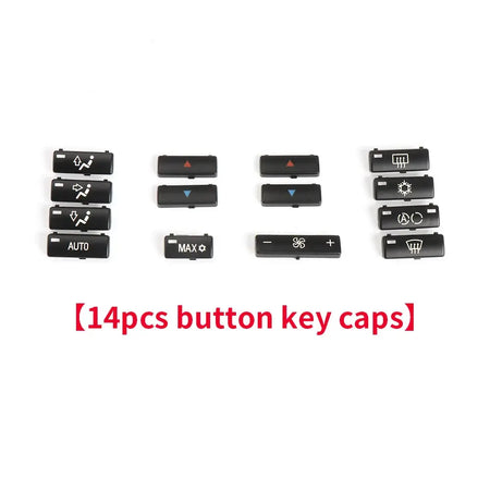 14PCS Console AC Heater Climate Key Control Switch Air Conditioning Button Cover Key For BMW 5 Series E39 X5 E53 525 530 540 M5 by InterCyprus Trading Ltd