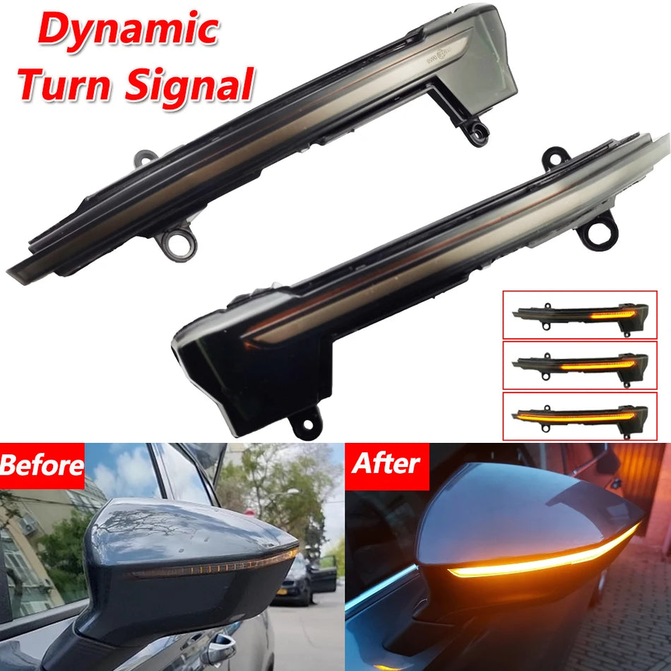 Luz de señal de giro dinámica secuencial para SEAT Ateca, Cupra Ateca, Tarraco
