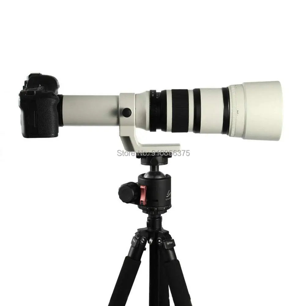 JINTU 500mm 1000mm f/8 Manual Telephoto Lens &ndash; Exceptional Zoom for Stunning Wildlife Photography