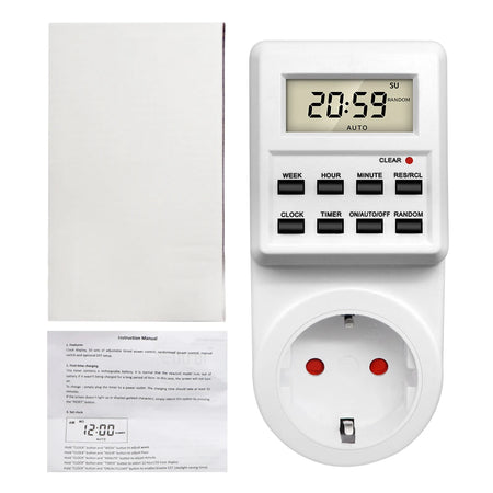 TM03 Digital Timer Socket - 24H Programmable Outlet