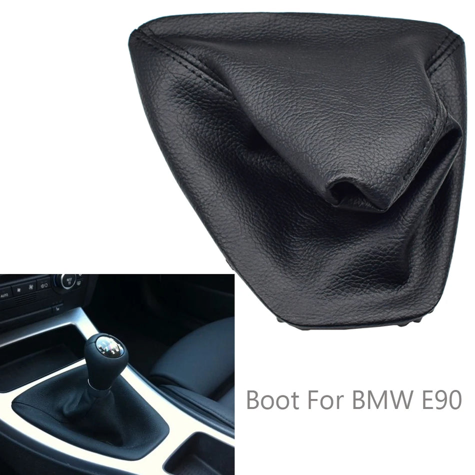 BMW E90 E91 E92 E93 mustanga nahast käigukanginupp musta värvi