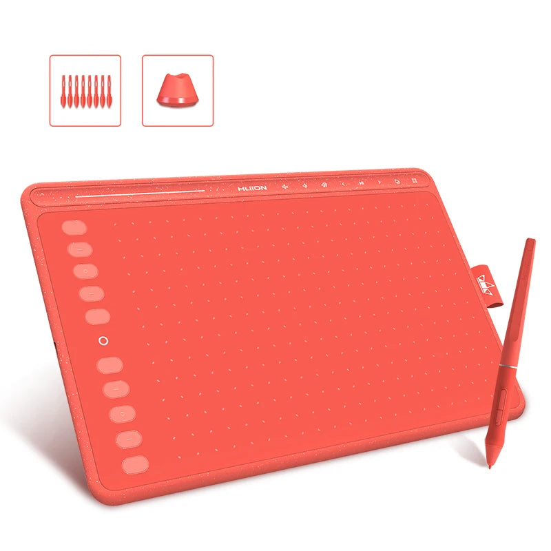 HUION HS611 Grafiktavla med batterifri lutningspenna och USB-C
