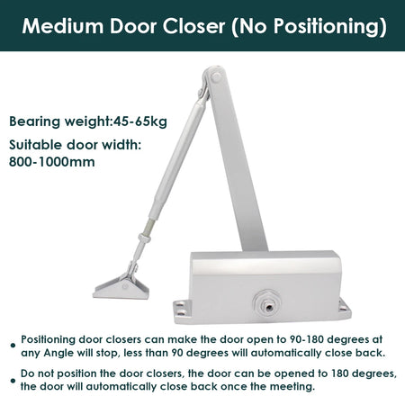 HBM/L Hydraulic Door Closer &ndash; Adjustable Closing Speed M size