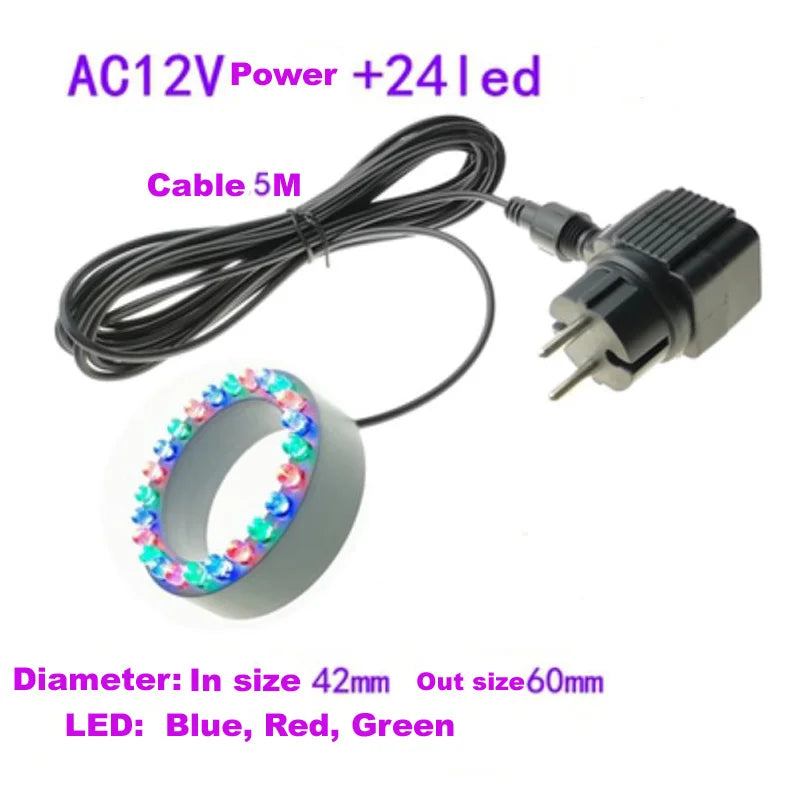 MEMEOKON Underwater LED Circle Light &ndash; IP68 Waterproof 24LED with Power / CHINA