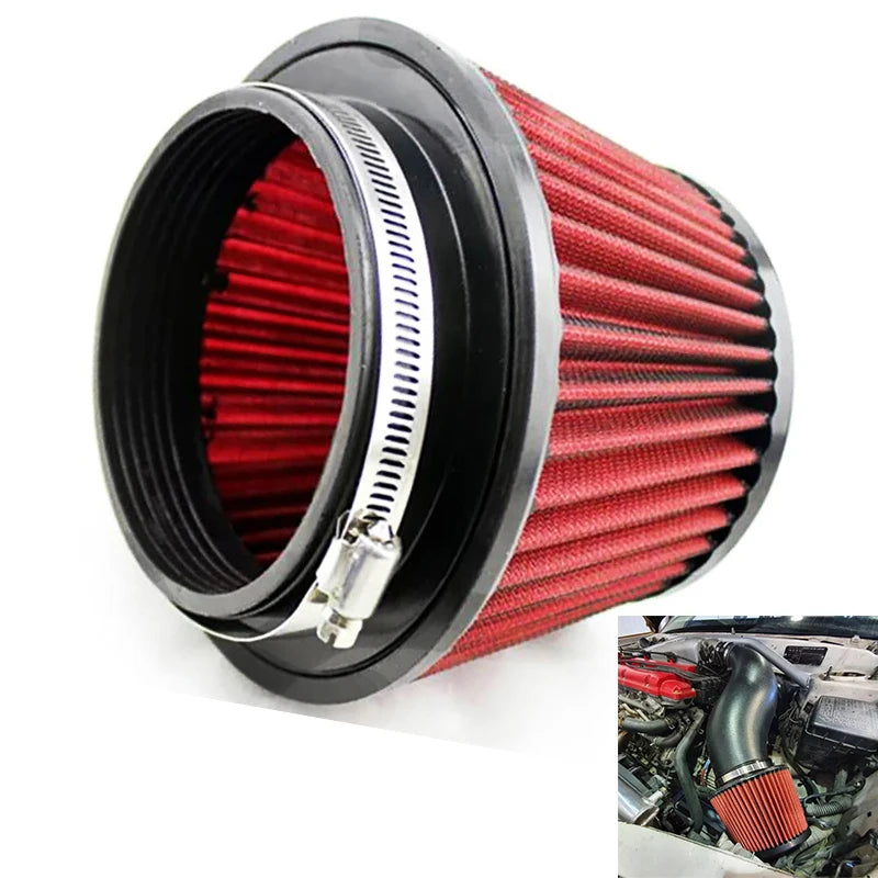 Φίλτρο Αέρα 115mm για Εισαγωγή Αυτοκινήτου, Επαναχρησιμοποιούμενη Κεφαλή Μανιταριού, Πολυουρεθάνη