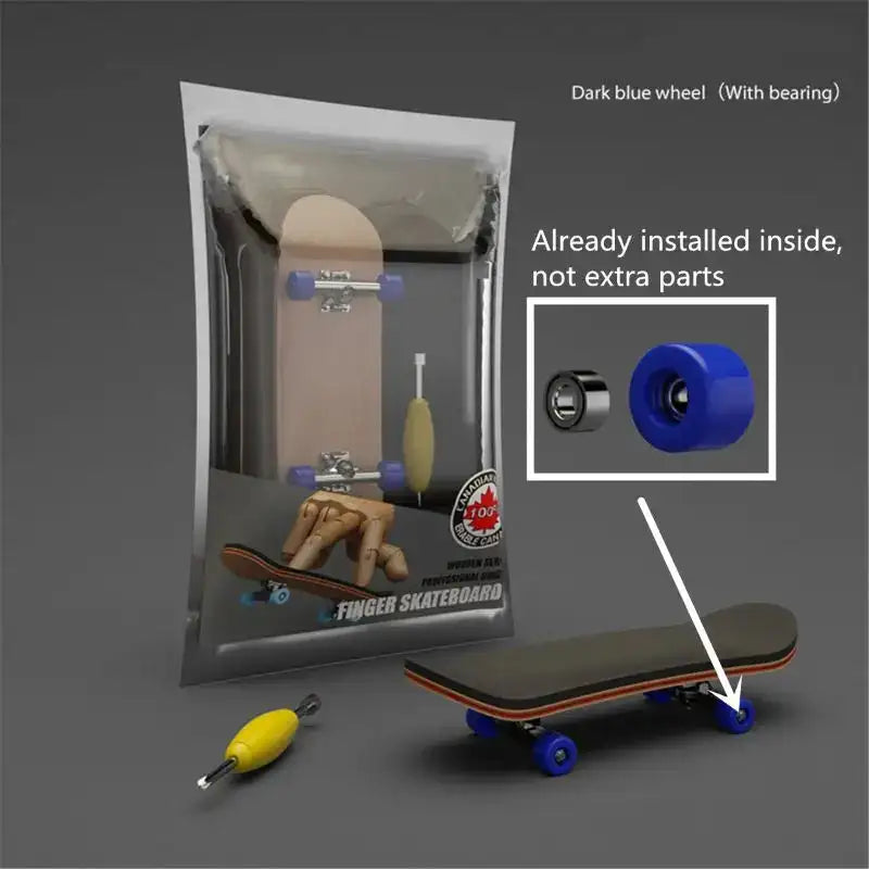 Finger SkateBoard Wooden Fingerboard Toy &ndash; Stunts Kit 2-B