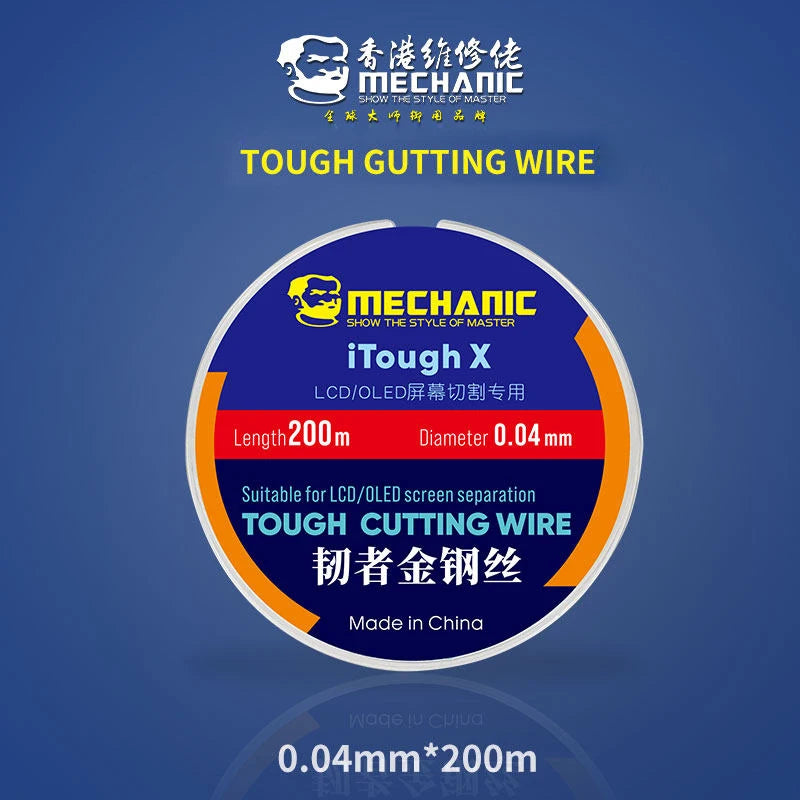MECHANIC High Hardness Special Steel Cutting Wire &ndash; Precision LCD Screen Separation Tool 0.04mm