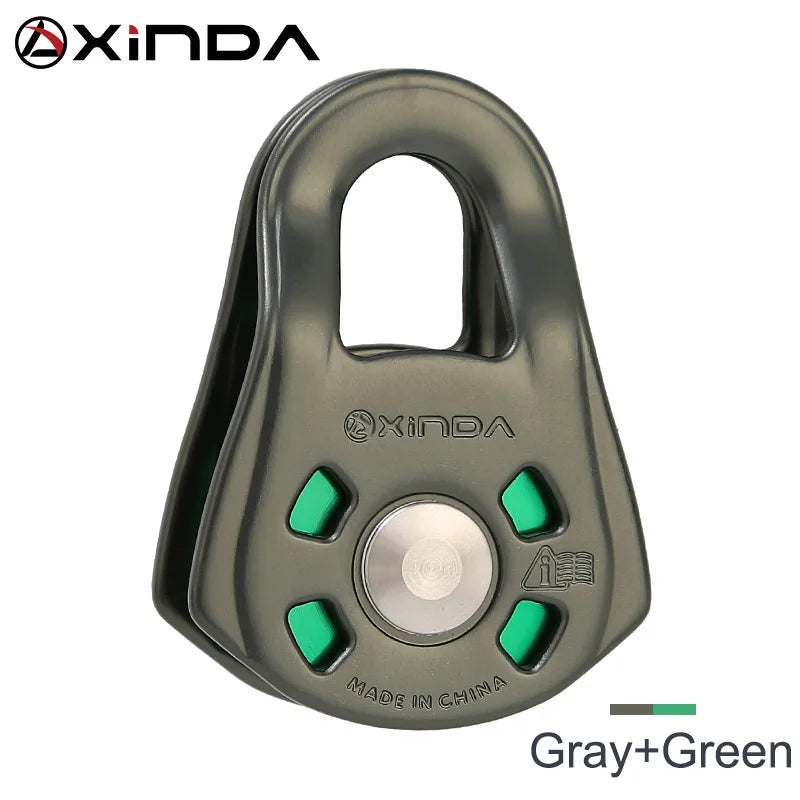 XINDA H-PU03 Pulley Carriage &ndash; High Strength 23kN Capacity Gray and Green