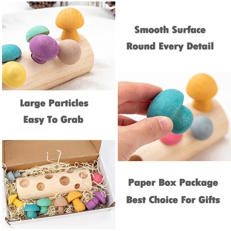 BZS00091 Wooden Rainbow Blocks &ndash; Fine Motor Skill Boost