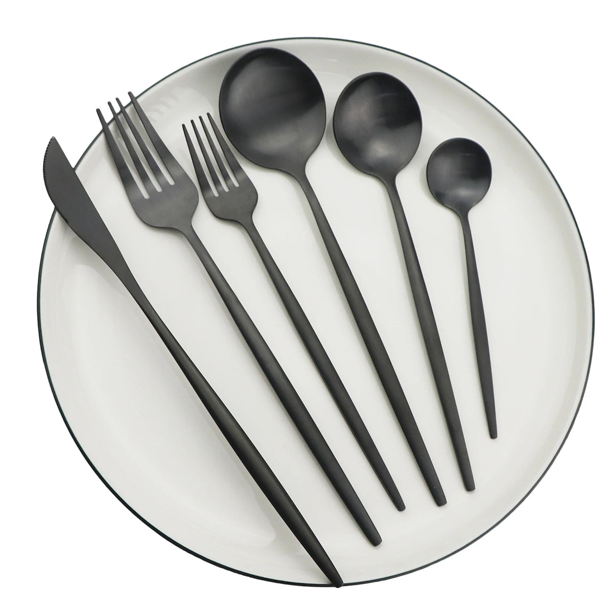 KNGZI 24/36Pcs Dinnerware Set &ndash; Elegant Stainless Steel Flatware