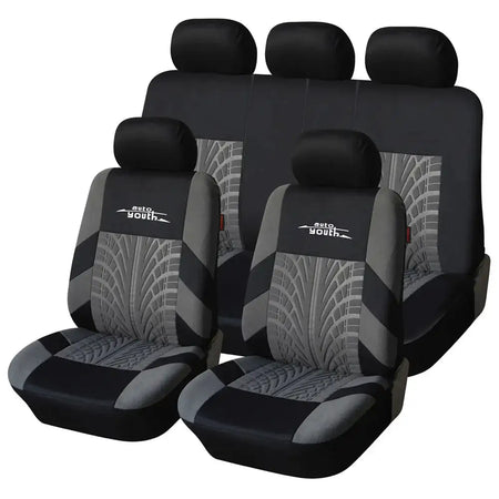 Autoyouth Car Seat Covers Set &ndash; Universal Fit For Most Cars Gray full set