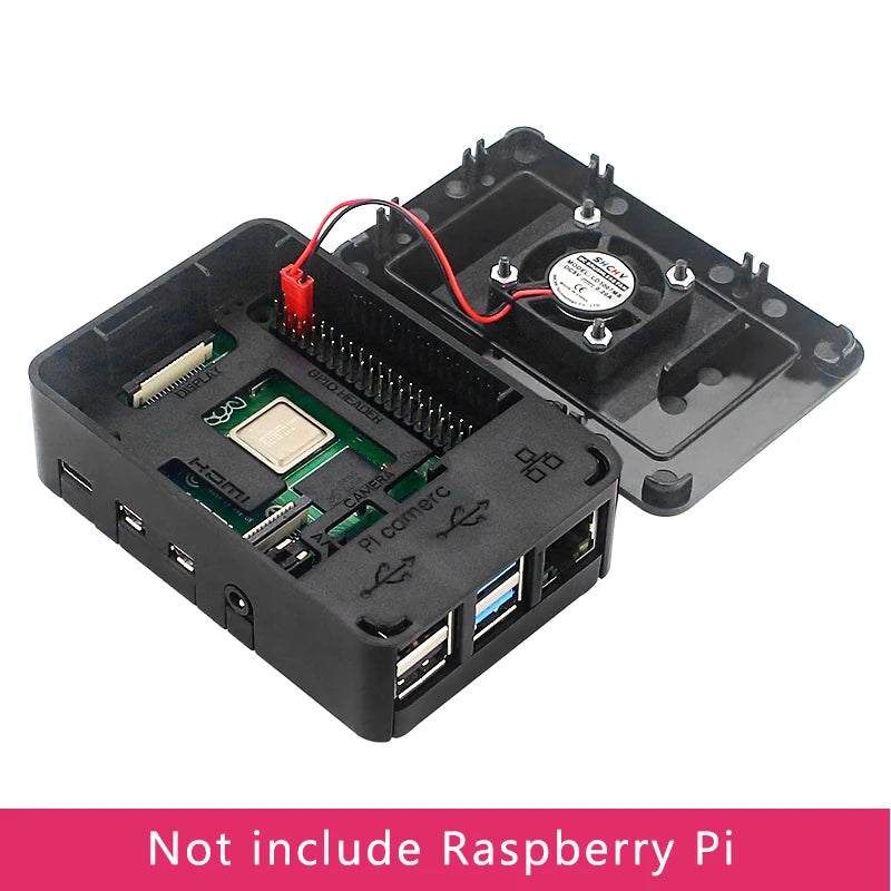 Raspberry Pi 4 ABS Case &ndash; Durable Protection with Cooling Support