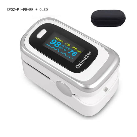 YK-80C Fingertip Pulse Oximeter - OLED Display Readouts oxi-009 white case / Russian Federation