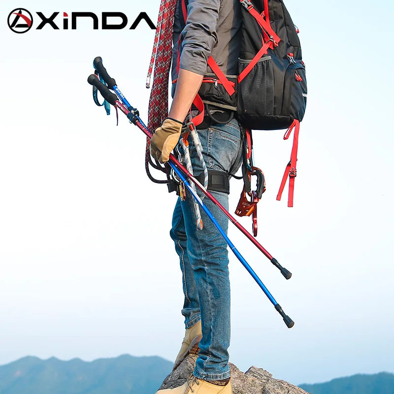 XINDA XD-PJ13 Folding Trekking Poles &ndash; Ultralight Quick Lock