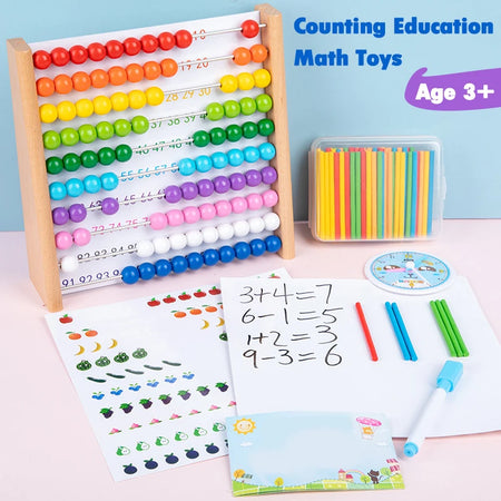Wooden Abacus Educational Math Toy &ndash; Montessori Learning