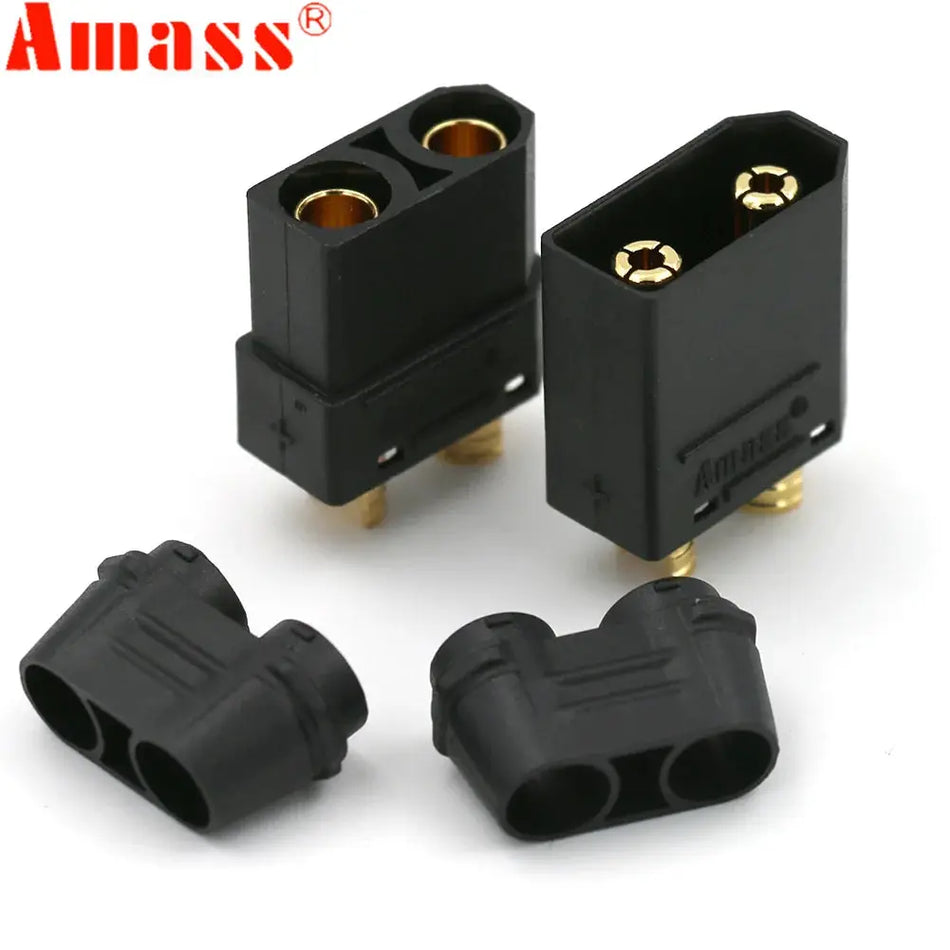 10pcs/lot Amass XT90 Battery Connector Set 4.5mm Male Female Gold Plated Banana Plug For RC Model Battery (5 Pair) by InterCyprus Trading Ltd