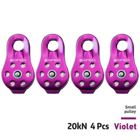 XD-8610 Small Pulley &ndash; Ultra Lightweight Aluminium Alloy Purple 4pcs