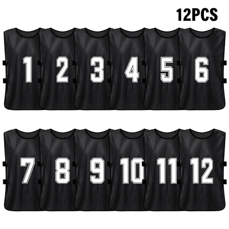 6/12 PCS Adults Soccer Pinnies &ndash; Quick Drying Fabric