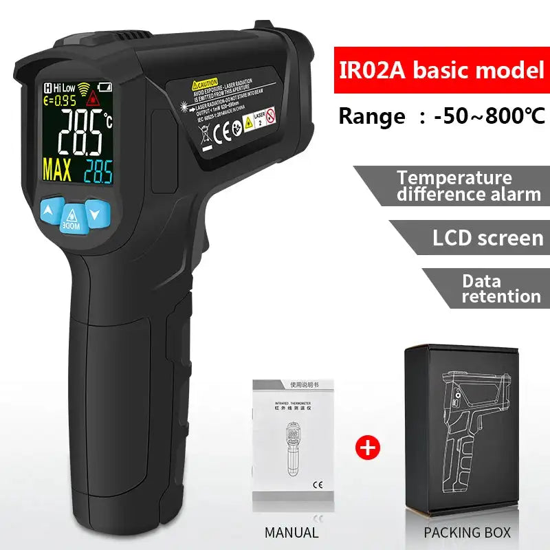 Mestek Infrared Thermometer IR03B NonContact Gun -50 to 600C IR02A