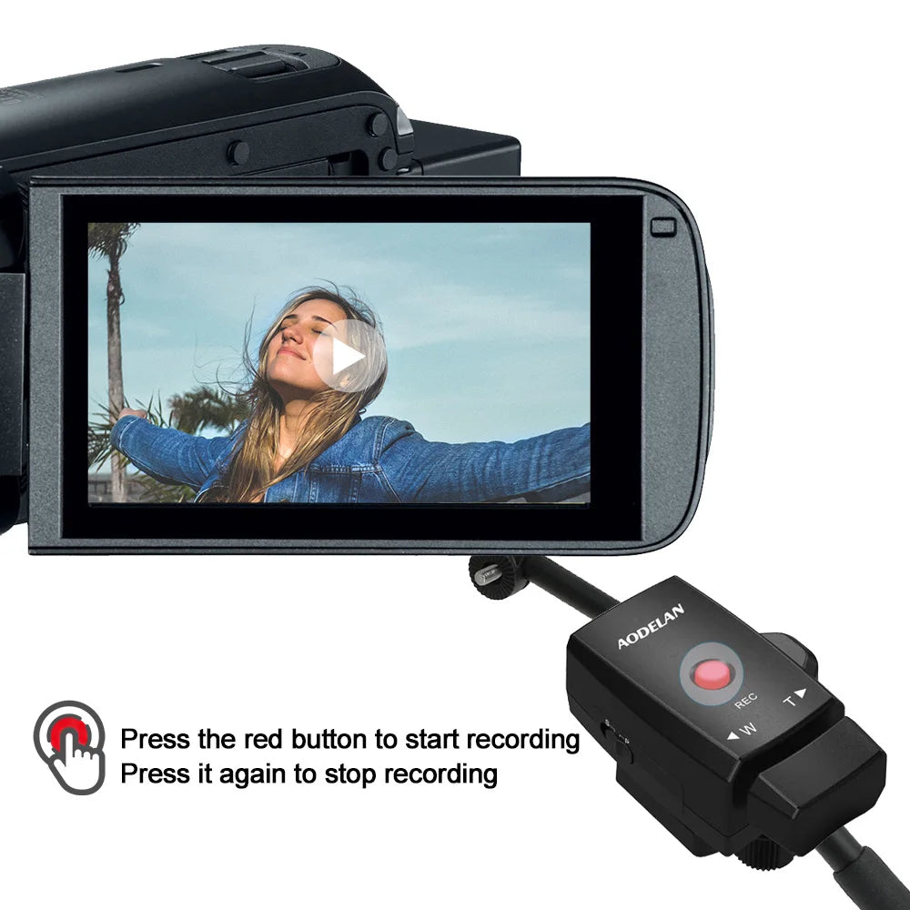 AODELAN LANC Camcorder Zoom Controller for Sony, Canon, Panasonic
