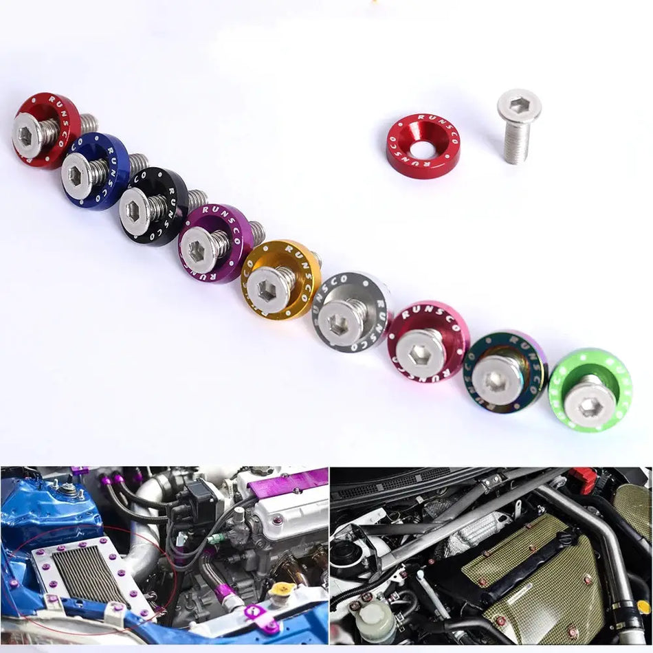 Aluminum M6 License Plate Fender Washers For Honda Nissan BMW by InterCyprus Trading Ltd