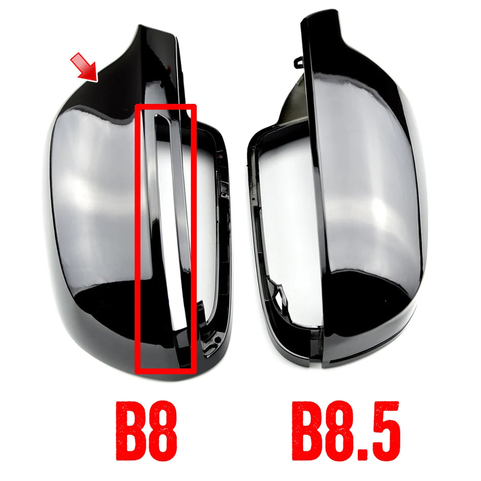 Rearview Mirror Covers With Signal Lights For Audi A4 A6 A8 Q3