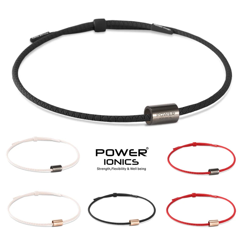 Colar de Saúde Power Ionics 3000 Anions para Mulheres e Homens com Pendente de Silicone