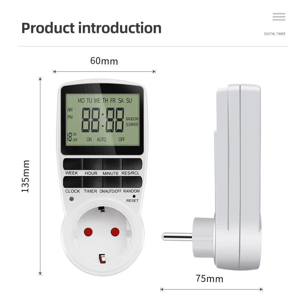 Electronic Timer Switch &ndash; Programmable Timing Socket