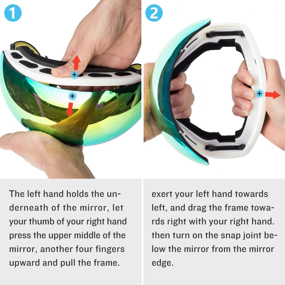 COPOZZ Outdoor Sports Ski Goggles &ndash; UV400 Protection