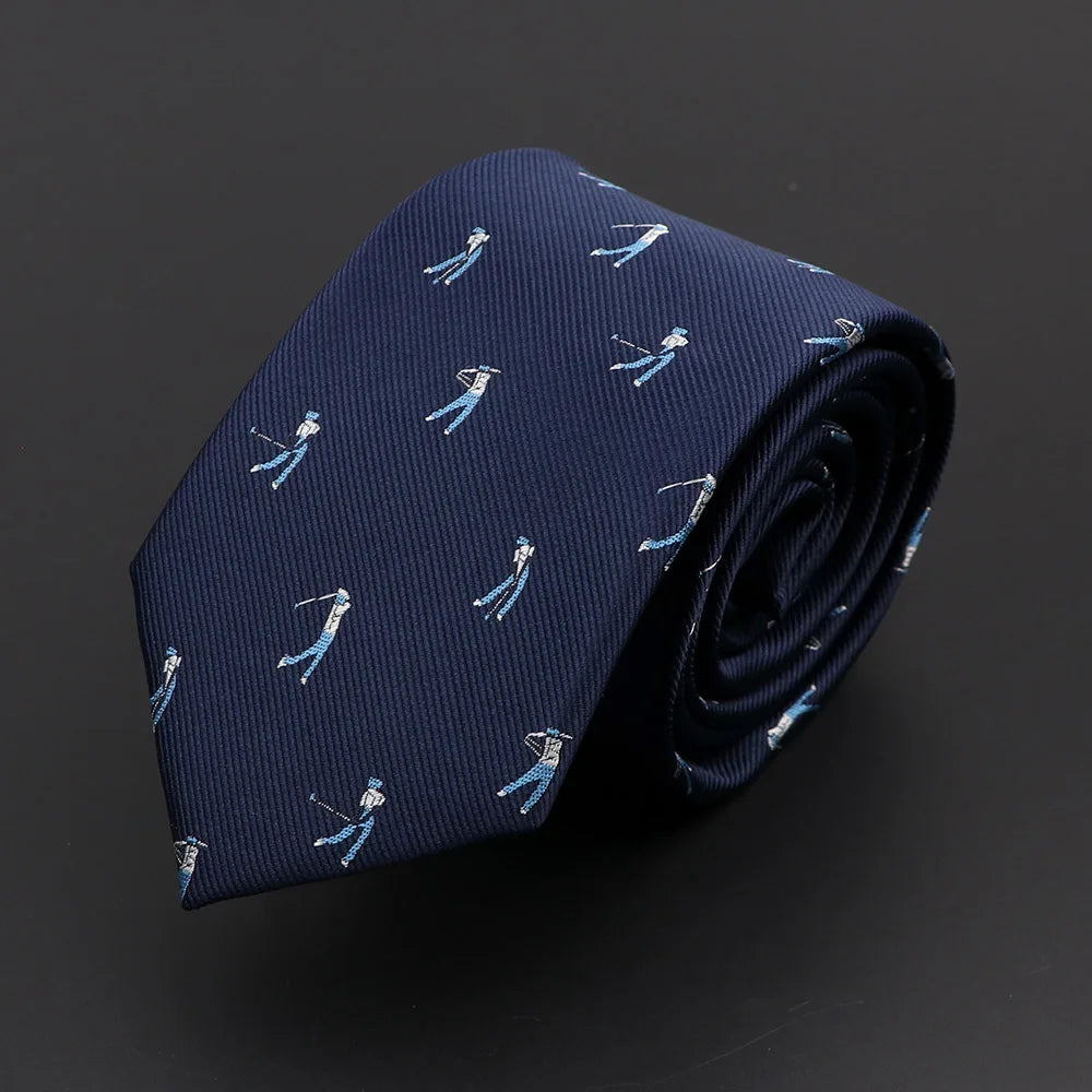 Men's Jacquard Skinny Tie for Weddings and Business 14