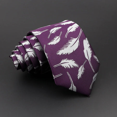 Floral Men's Tie in Red, Blue, and Green for Business or Wedding 10