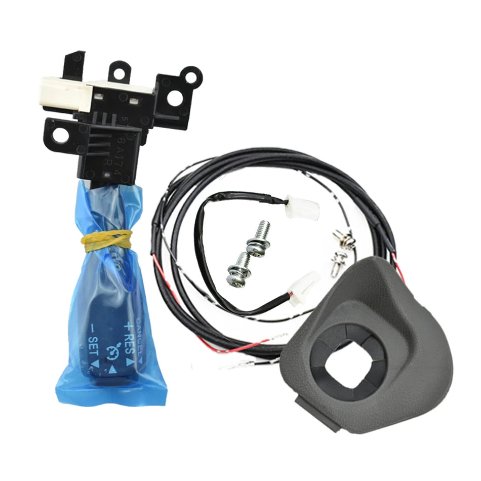 Comutator de control al vitezei de croazieră cu capac pentru Toyota Land Cruiser 2017-2020, 45186-30180-E0 45186-30180-C0 84632-34017 84632-34011