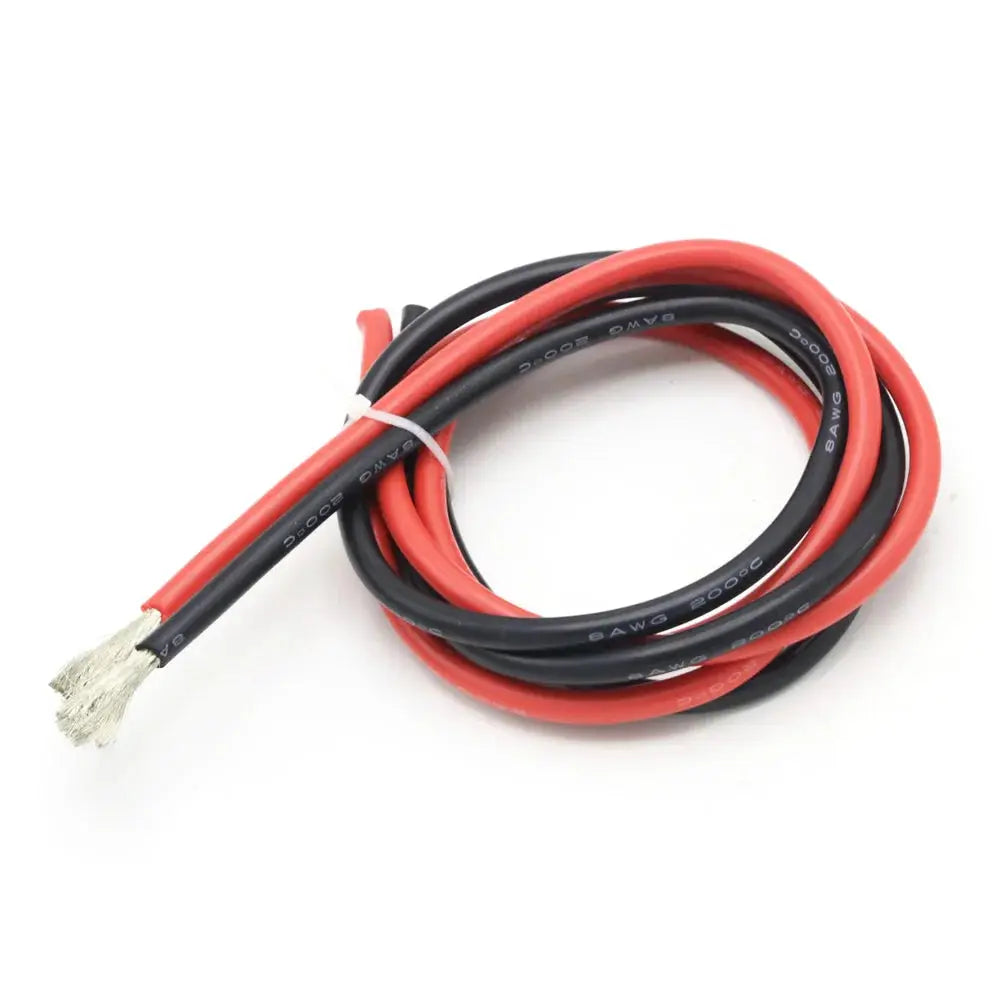 2 Meter Silicon Wire 8 10 12 14 16 18 20 22AWG Heatproof Soft Silicone Silica Gel Wire Cable (1Meter Red+1Meter Black) ) by InterCyprus Trading Ltd