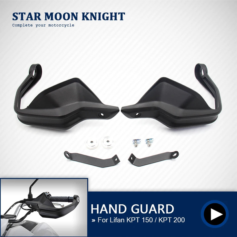 Lifan KPT150 KPT200 Protetores de Mão em Plástico ABS, Defletores de Vento para Motocicleta, Escudos Protetores