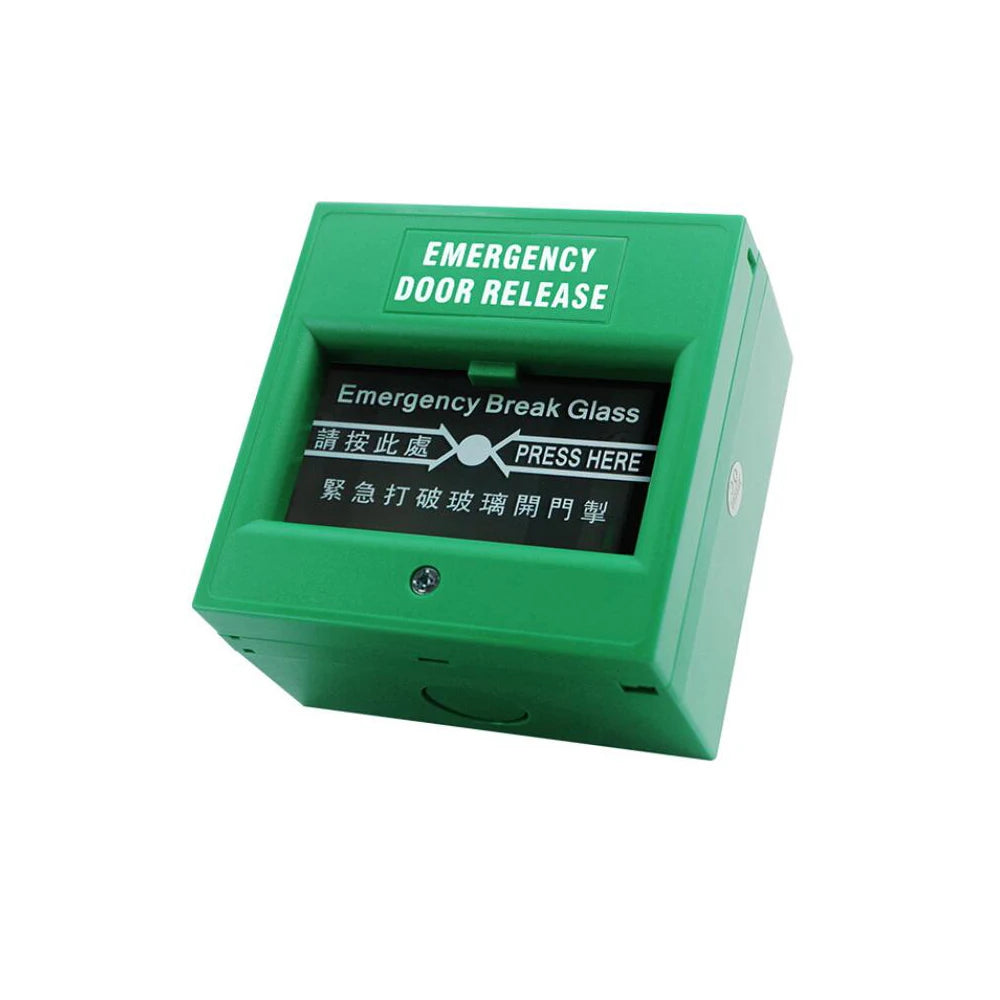 Emergency Door Release Switch 809G - Glass Break Alarm green