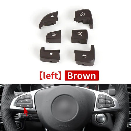 For Mercedes W205 C ClassSteering Wheel Buttons Switch For Benz W253 GLC Multi-function Switch For Car Steering Wheel 0999050200 by InterCyprus Trading Ltd