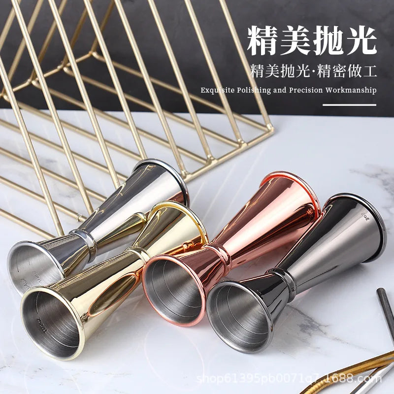 18/8 Stainless Steel Measuring Cups Jigger &ndash; Double Head