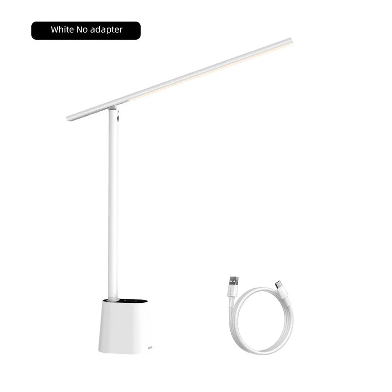 Baseus LED Desk Lamp Dimmable Foldable Light &ndash; Energy Saving White No Adapt / WHITE / L|0-5W