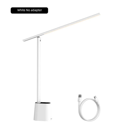 Baseus LED Desk Lamp Dimmable Foldable Light &ndash; Energy Saving White No Adapt / WHITE / L|0-5W