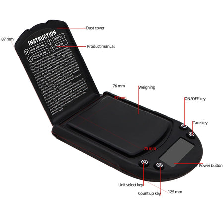 200g 0.01g Digital Pocket Scale - Ultra Accurate Weighing