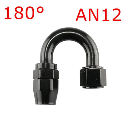 1 Piece AN4/6/810/12 Straight 0°/45°/90°/180° Degree Aluminum Swivel Hose End Fitting Adapter Oil Fuel Line NPT PLUG Black by InterCyprus Trading Ltd
