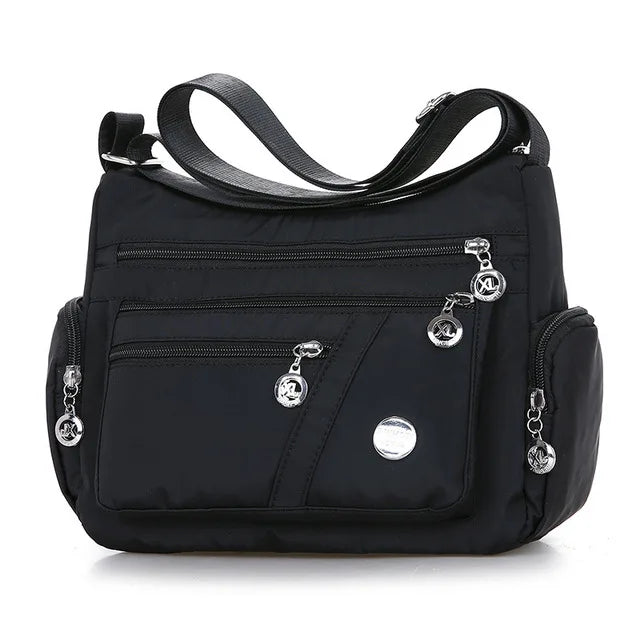 Yogodlns Waterproof Large Capacity Crossbody Bag for Women black / 27x11x20cm