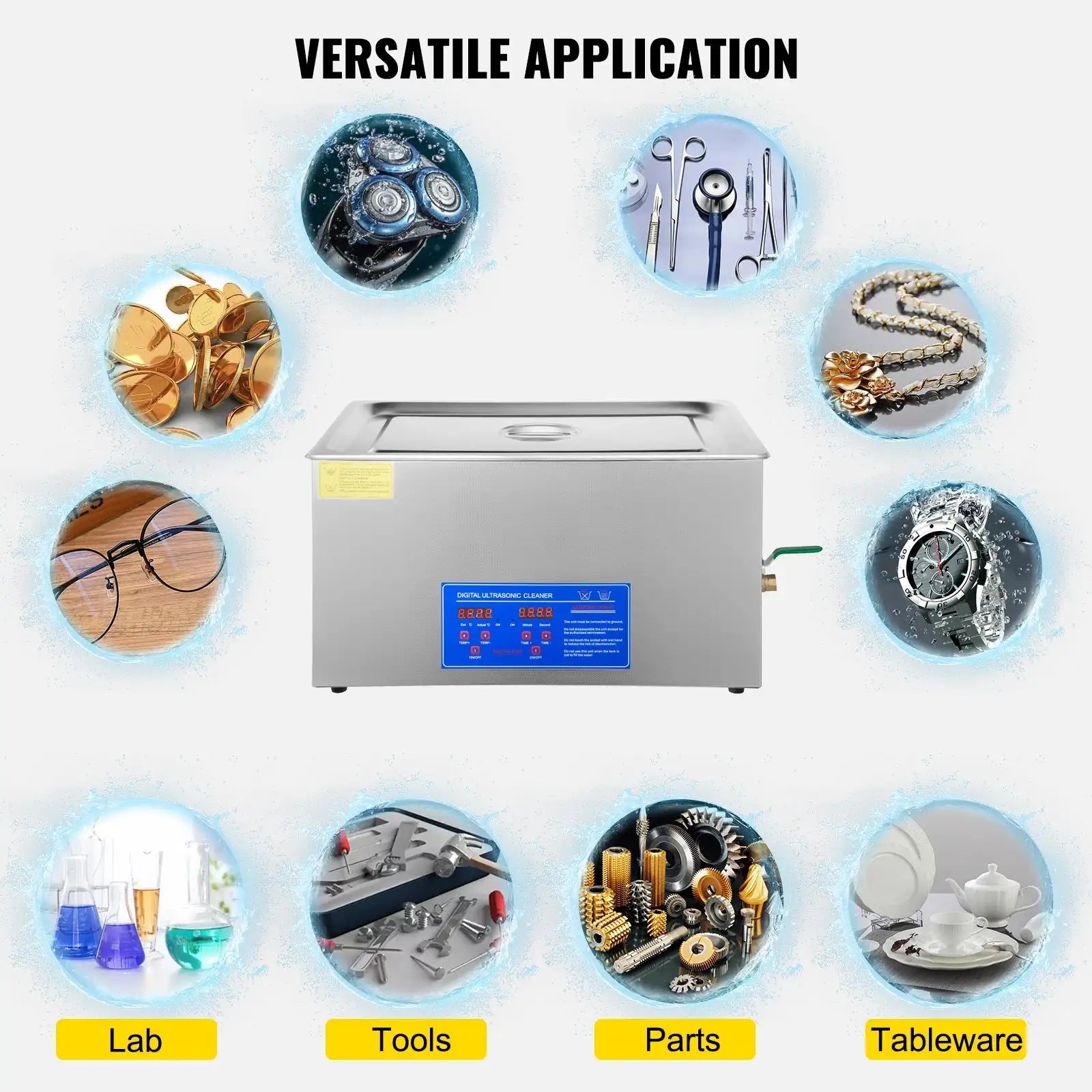 Ultrasonic Cleaner Portable Dishwashing Unit 30L